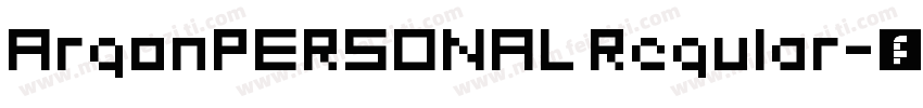 ArgonPERSONAL Regular字体转换